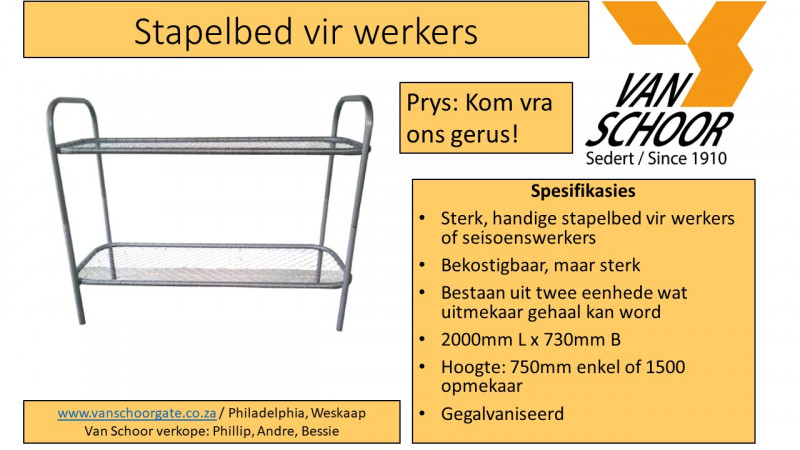 Werkers-stapelbed