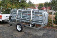 Doelgeboude sleepwa met volledige skaap drukgang