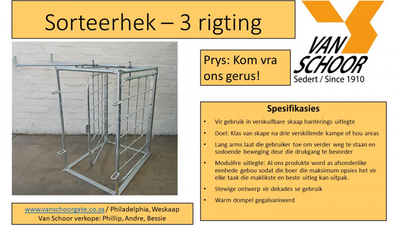 Sorteerhek-3-rigting