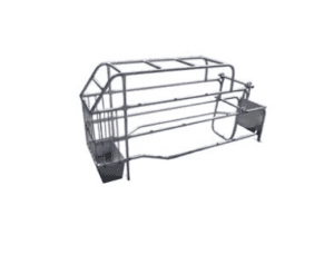 farrowing crate with feeder