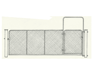 FARM GATE - BOW WITH PEDESTRIAN ENTRY